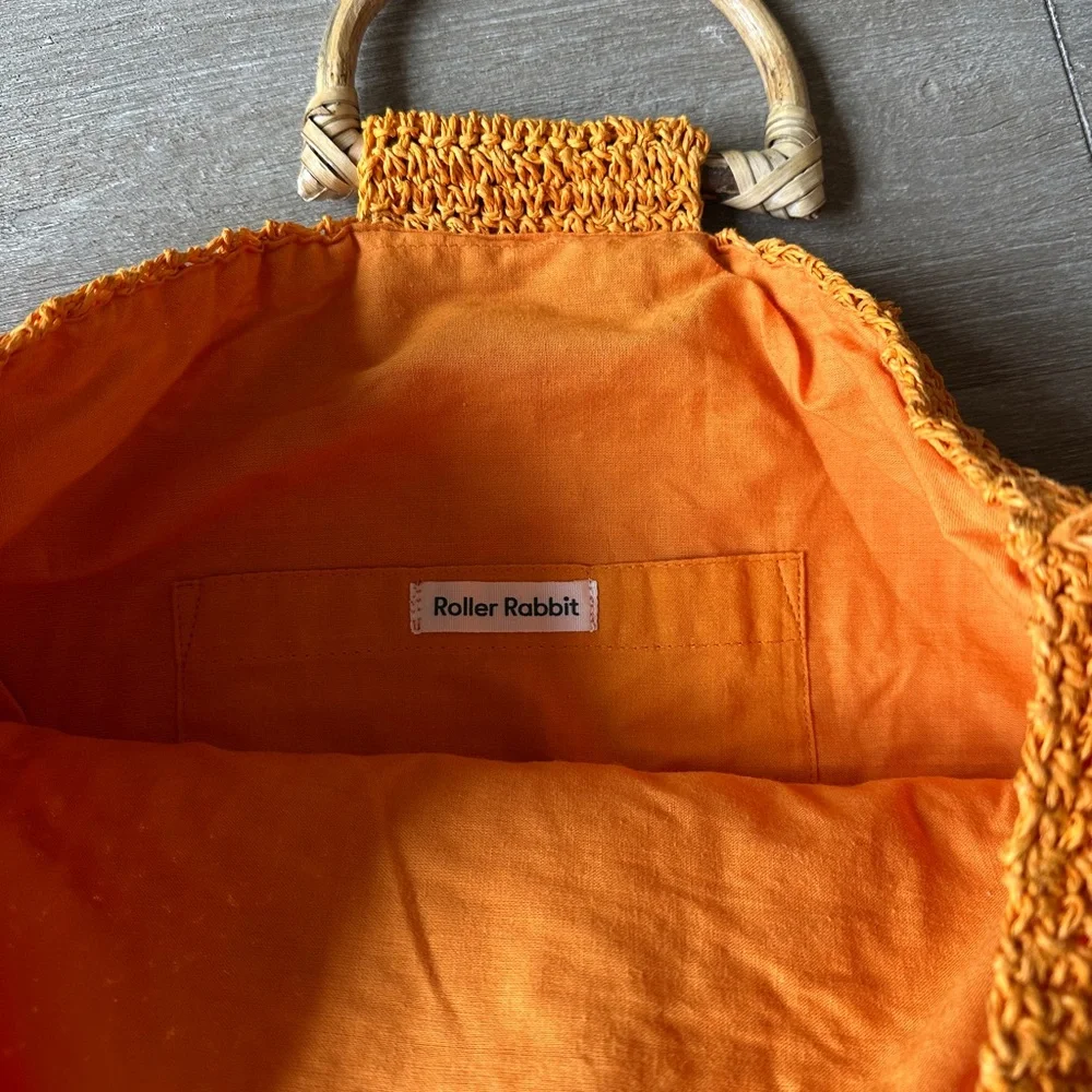 Orange Fringe Tote Bag - Picture 2 of 3